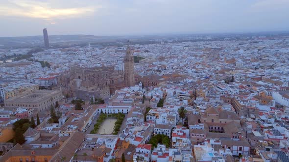 Seville in the Evening from the Air