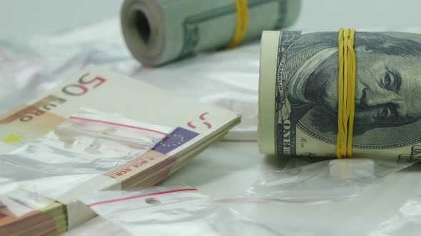 Dirty Money from the Sale of Cocaine and Tablets