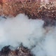 Aerial View of a Natural Disaster - Burning Grass, Air Pollution, Smoke Over a Fire - VideoHive Item for Sale