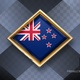 New Zealand Flag Rotating Badge 4K Looping with Transparent Background - VideoHive Item for Sale