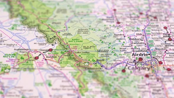 Map Of Motorways With Cities Of Canada Calgary.