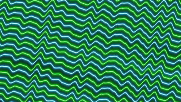 neon line wave background animation. abstract wavy background. Vd 2127