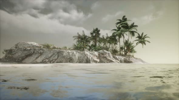 Soft Twilight of the Amazing Tropical Marine Beach alt