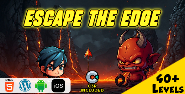 Escape The Edge HTML5 Construct 3 Game