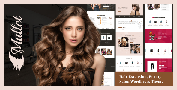 Mullet - Hair Extension & Beauty Salon WordPress Theme