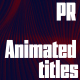 Animated Titles - VideoHive Item for Sale