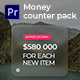 Money counter pack | MOGRT - VideoHive Item for Sale