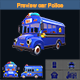 Asset - Cartoons - Car - Police - Rig VR / AR - 3DOcean Item for Sale