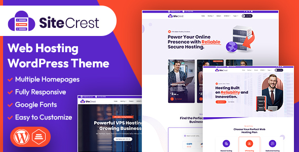 SiteCrest | Web Hosting WordPress & WHMCS Theme