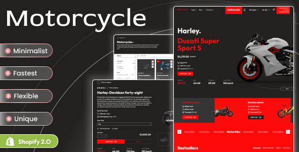 Motorcycle - Shopify 2.0 Bike eCommerce Theme