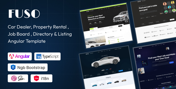 Fuso - Car Dealer, Property Rental , Job Board , Directory & Listing Angular 20 Template