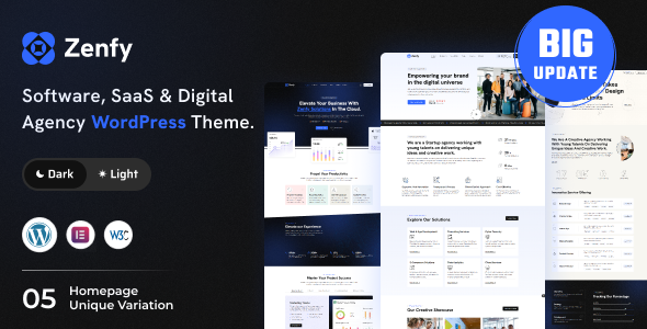 Zenfy - Software, SaaS & Digital Agency WordPress Theme