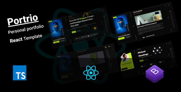Portrio | Personal Portfolio React Template