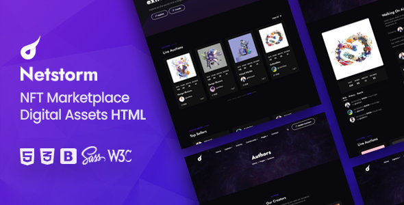 Netstorm - NFT Marketplace HTML