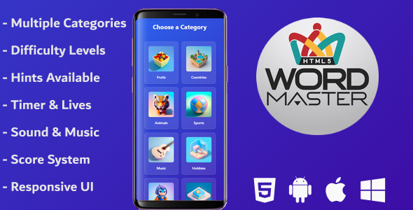 Word Master - HTML5 Game