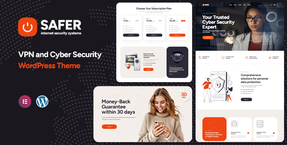 Safer - VPN, Cyber Security and CCTV WordPress Theme