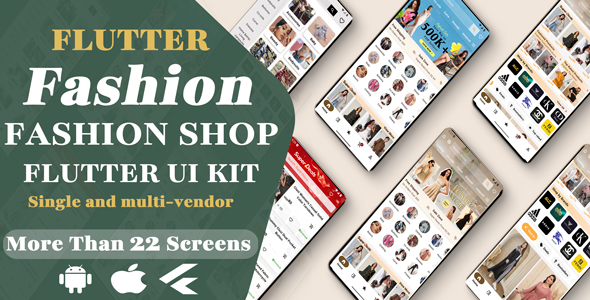 Flutter Fashion - Fashion Shop Ecommerce UI KIT | Flutter e-commerce template