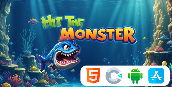 Hit The Fish Monster - HTML5 Construct3 Game