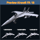 Asset - Army - Aircraft FA 18 VR / AR / low-poly 3d model - 3DOcean Item for Sale
