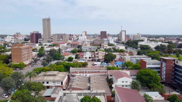 The Central Business District of Bulawayo from the Parirenyatwa Street