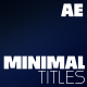 Minimal titles - VideoHive Item for Sale