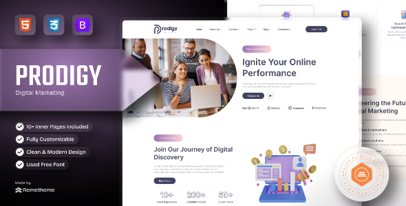 Prodigy - Digital Marketing HTML Template