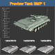 Asset - Army - Tank - BMP 1 Low-poly 3D model - 3DOcean Item for Sale