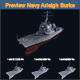 Asset - Army - Warship - Navy Arlei Burke Low-poly 3D model - 3DOcean Item for Sale