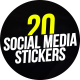 Social Media Instagram Stickers - VideoHive Item for Sale