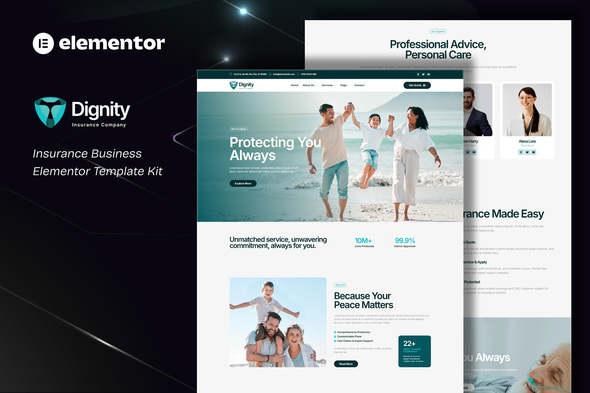 Dignity - Insurance Business Elementor Template Kit