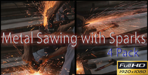 Metal Sawing With Sparks 4 Pack