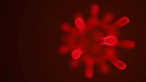 Rotating Coronavirus, virus strain of MERS-Cov.