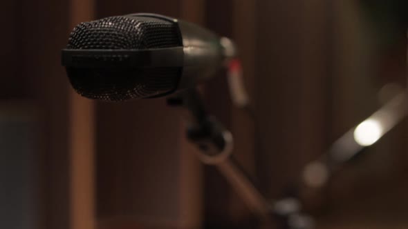 Microphone, close-up