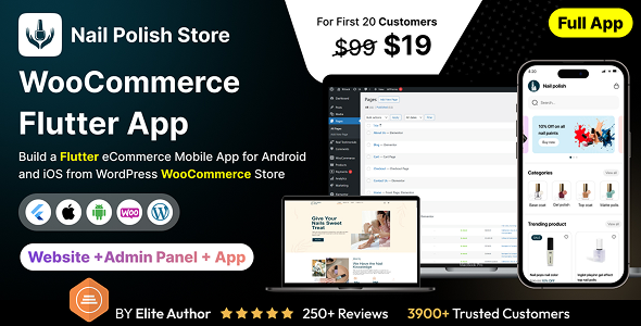 Nail Polish Store App - E-commerce Store app in Flutter 3.x (Android, iOS) with WooCommerce Full App