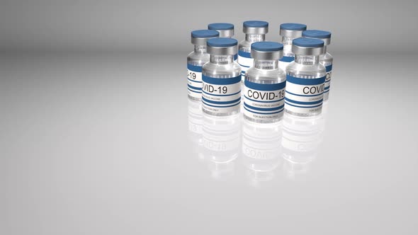 Bottles Coronavirus Vaccine COVID19 alt
