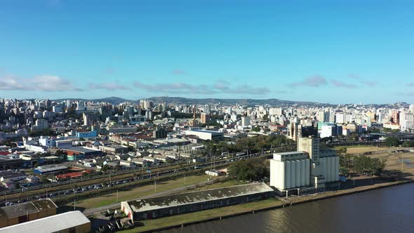 Porto Alegre Rio Grande do Sul Brazil. Downtown of coast city.