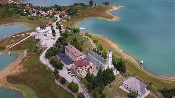 Franciscan Monastery Of Rama Beside Ramsko Lake, Prozor Rama, Bosnia And Herzegovina V2 alt