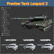 Asset - Army - Tank - Leopard 2 Low-poly 3D model - 3DOcean Item for Sale