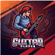 Guitar Player Mascot - GraphicRiver Item for Sale
