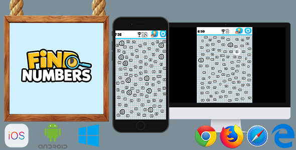 Find Numbers - HTML5 Game (Phaser 3)