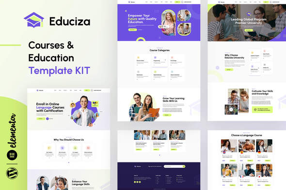 Educiza - Courses & Education Elementor Template Kit