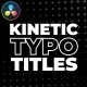 Kinetic Typography Titles / DR - VideoHive Item for Sale