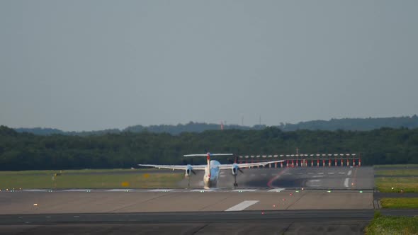 Turboprop Airplane Departure