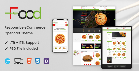Food - Responsive OpenCart 4 Theme