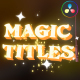 Magic Titles for DaVinci Resolve - VideoHive Item for Sale