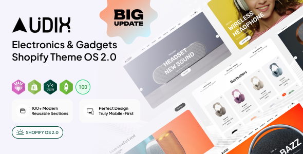 Audix | Electronics & Gadgets Shopify Theme OS 2.0