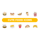 Cute Food Icons - VideoHive Item for Sale