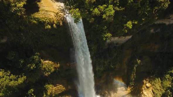 Beautiful Tropical Waterfall
