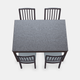 EKEDALEN - EKEDALEN Table and 4 chairs 1 - 3DOcean Item for Sale
