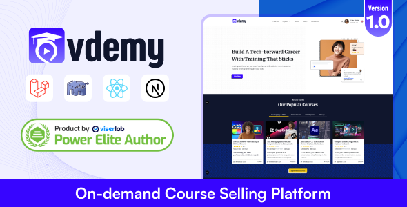 Vdemy - On demand Course Selling Platform | LMS